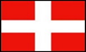Bandera de Dinamarca con borde