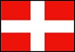 Bandera de Dinamarca con borde