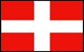 Bandera de Dinamarca con borde
